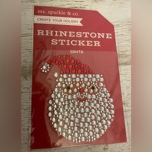 🎄❤️🎄 NEW Create Your Holiday Rhinestone Christmas Santa Sticker by  Ms Sparkl…